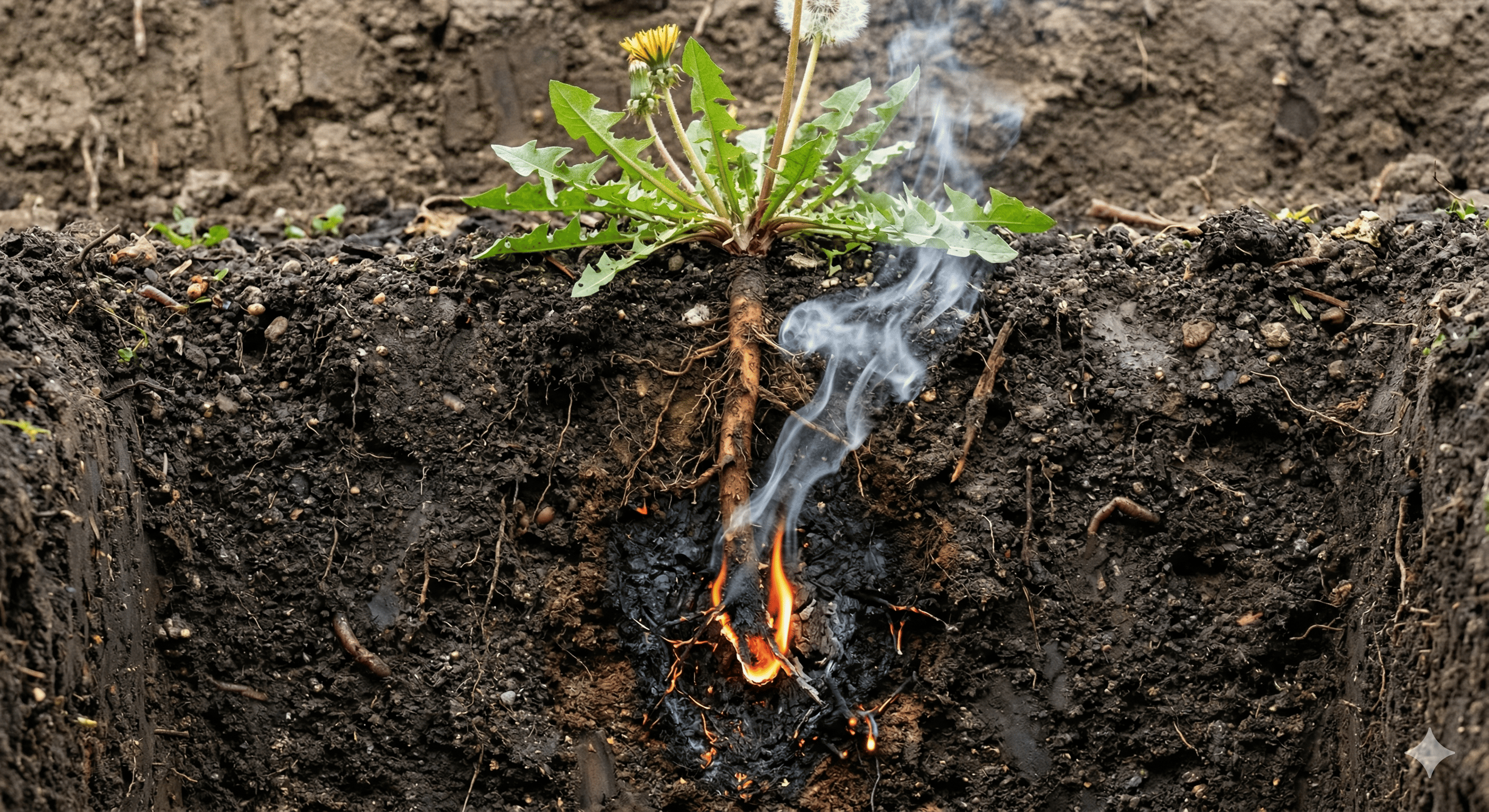 Знищує корінь